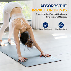 Yoga Mat 30″ X 60″, 6Mm Extra Thick Non-Slip Fitness Mat, Soft & Durable Exercis