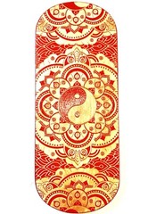 Sadhu Nail Board Mandala Yin Yang* Red Yoga 10mm Birch Wood Ballistic Nails