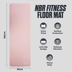 Phoenix Fitness NBR Yoga Mat – 15mm Extra Thick Exercise Mat with Carry Strap…
