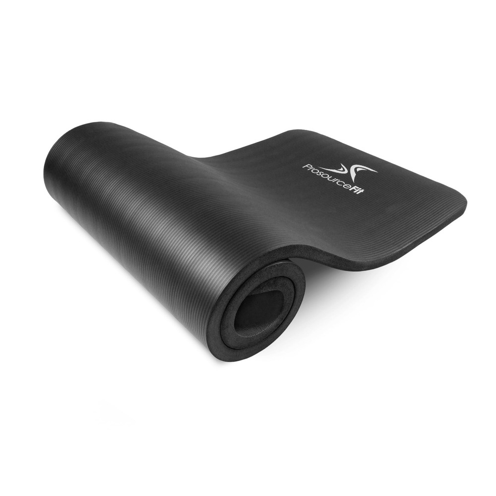 ProsourceFit Extra Thick Yoga and Pilates Mat ½” (13mm) or 1″ (25mm), 71-inch…