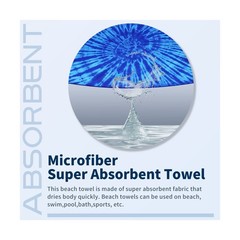2 Pack Lightweight Thin Beach Towel Oversized 71″x32″ Big Extra Lar… Fast Ship