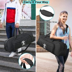 Yoga Mat Bag Carrier with 8-Pocket & Wet Pocket, Vent | Large Yoga Mat Holder…