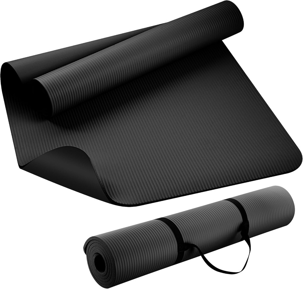 Extra Thick 10mm Yoga Mat Non-Slip Exercise Fitness Pilates Mat 72×24 Inch……