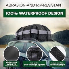Car Rooftop Soft Shell Cargo Carrier, 100% Waterproof – Car 21 Cubic Feet