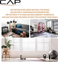 CAP Barbell 1/2-Inch High Density Exercise Yoga Mat with Strap | Multiple Option