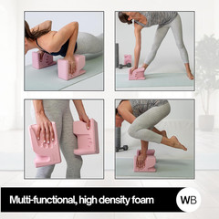 Wristbuddy® Yoga Blocks 2-Pack (Left + Right) — Ergonomic, Hand-Shaped EVA Block