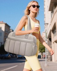 oscaurt Gym Bag for Women Lightweight Duffle Bag for Travel with Toiletry Pou…