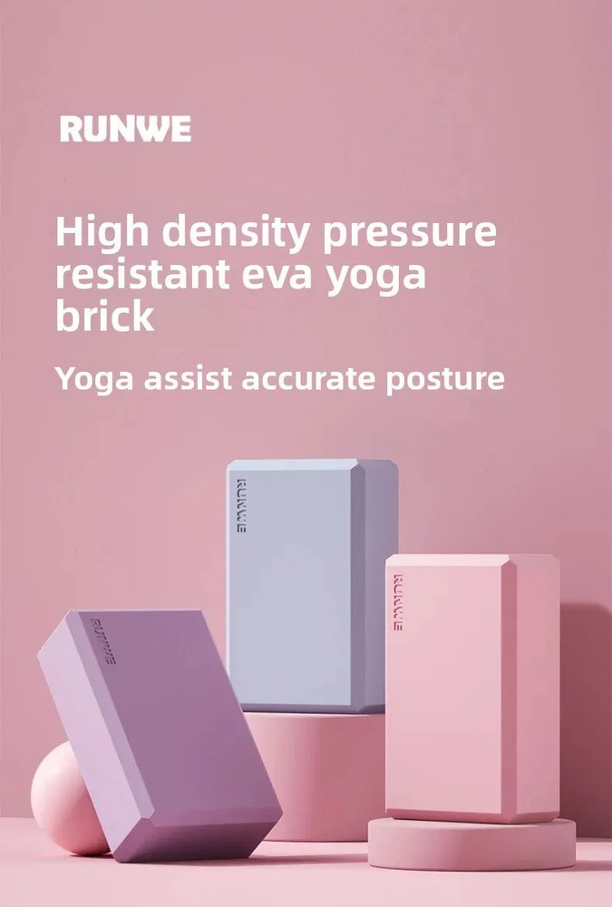 Yoga Blocks ,High Density Foam Bricks for Dance Pressure Leg and Support,2pc