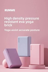 Yoga Blocks ,High Density Foam Bricks for Dance Pressure Leg and Support,2pc