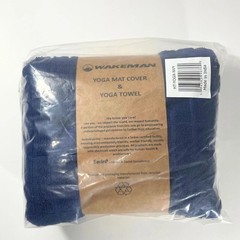 NEW – Wakeman Yoga Mat Towel and Gym Towel Set – 2-Piece Non Slip