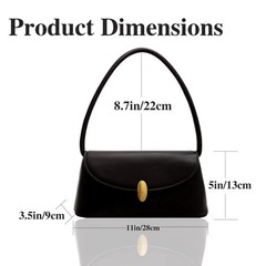 Retro Shoulder Bag for Women, Leather Small Tote Handbag Hobo Cute Clutch Sho…