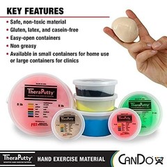 Enhanced 6-Piece TheraPutty Plus Set – Anti-Microbial Hand Exercise Solution