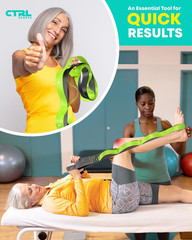 Stretching Strap with Loops – Non Elastic Stretch Band for Physical Therapy, Yog
