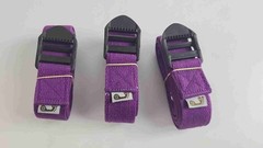 3x Lot – Purple Barefoot Yoga Practice Straps – Cinch Buckle