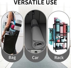 Whisper-Quiet Yoga Mat Carrier Strap – Instant Snap Closure, Adjustable Length