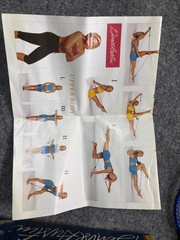 Denise Austin Pilates Workout System VHS Video, Exercise Cords, Wallchart