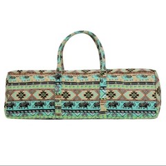Yogi Path Yoga Mat and Gym Bag – Patterned Duffle Bag with Zipper and Pocket