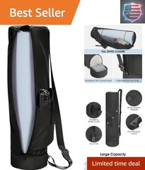 Yoga Mat Bag, Full Zip Cargo Yoga Mat Carrier Bag with Drawstring Water Bottl…