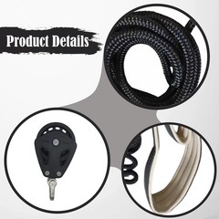 Pilates Reformer Pull Ropes Exercise Straps Workout Equipment Nylon Double Loop