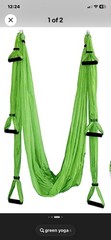 Green Aerial Yoga Swing – Ultra Strong Antigravity/Hammock/Sling/Inversion Tool