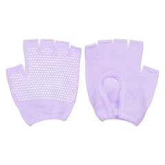Yoga Gloves, Non Slip Fingerless Pilates Gloves, Purple