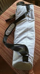 NEW Kyodan Yoga Mat Bag Gray, Fabric Mat Holder,Shoulder Strap Drawstring Pouch