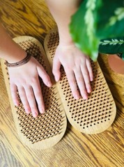 Copper Sadhu board – Solid OAK – Nagelbrett. Nail board. Best Yoga Gifts Lotus