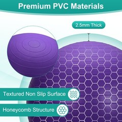 Yoga Ball, Exercise Ball 25.6″ & PVC & Purple Anti-Slip Stability Pilates