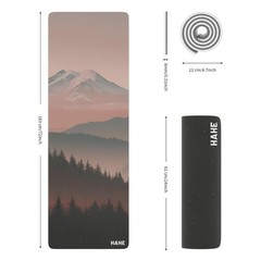 Yoga Mat Thick (8MM,1/3″), Eco-Friendly POE Non Slip Yoga Mat, High Rebound &…
