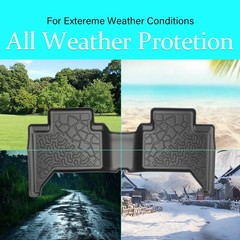Car Floor Mats for Toyota Tacoma Double Cab 2005-2015 TPE Material All Weathe…