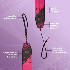 PICSIL Adjustable Wrist Support, Premium Fabric Weightlifting and Yoga Sweat …