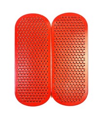Sadhu Nail Board Mandala Yin Yang* Red Yoga 10mm Birch Wood Ballistic Nails