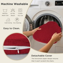 AddGrace Chair Cushions for Dining Chairs Set of 2 Windsor Kitchen Seat Cushi…