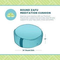 Zafu Meditation Pillows Sitting on Floor Yoga Cushion Cotton/Buckwheat fill US