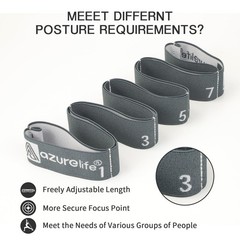 Elastic Yoga Stretching Strap, Multi-Loop Stretch Strap for Physical Therapy,…