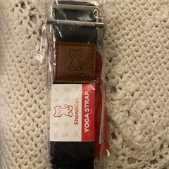 New ShantiCat Yoga Strap, 1.5″ Width, 8 Feet Length, with Door Hanger Card