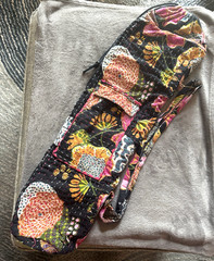 prAna Kantha Quilt Yoga Mat Holder Sling Bag Adjustable Strap Zip or Drawstring