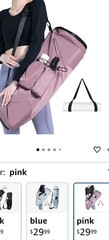 Yoga Mat Bag w/Water Bottle & Big Wet Pocket/Yoga strap & LargeCapacity/Free S&H