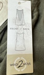 Yoga BALANCE COLLECTION ultra soft wear it 2 ways Top Sz S