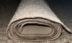 Yoga mat Leather grounding mat approx 24” x 70” hand cut beveled and edges seal