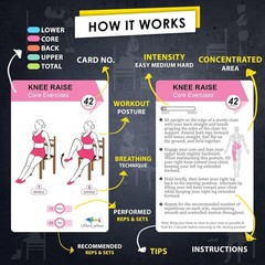 Easy-to-Follow Waterproof Seated Exercise Cards – Ideal for Beginners & Seniors