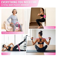 Pilates Essentials Kit for , at Home Workout Equipment with Mini , Pilates Ri…