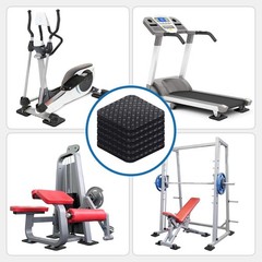 Treadmill Mat Pads 4PCS- Double-Sided Non-Slip – Anti Vibration Mat for