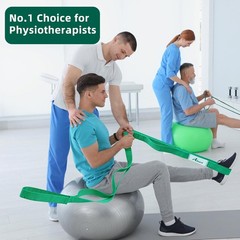 Stretching Strap Yoga Straps for Physical Therapy, 10 Loops Non-Elastic Stretch