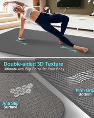 Extra Long and Wide Thick Yoga Mat for Tall Men and Women, 84” x 32” x 7mm