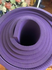 Large Yoga Mat 200x130cm Purple for Pilates Stretching Home Gym Workout
