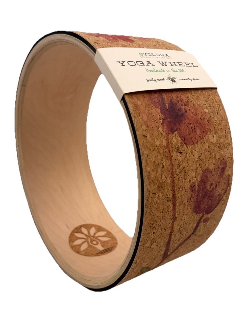 Yoloha Blossom Cork Yoga Wheel | In Color Blossom | Brand New