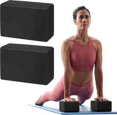 Yoga Block – Supportive Latex-Free Eva Foam – Soft Non-Slip with Beveled Edges