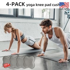 2 packs Yoga Knee Pad Mats Extra Thick for Knees Elbows Wrist Hands Head Foam Pi