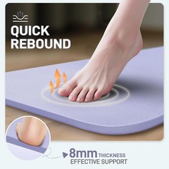 Thickened Portable Folding Exercise Mat Yoga Pilates Gym Anti-Slip Workout New